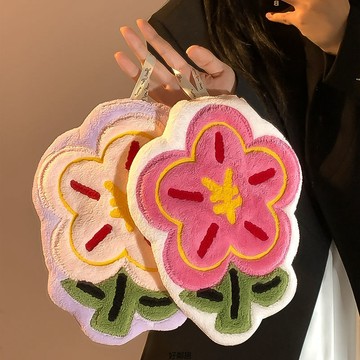 🔥臺灣熱銷🔥可愛擦手巾掛式加厚刺繡吸水速幹家用衛生間兒童廚房手帕毛巾抹布 擦手巾 可愛擦手巾 造型擦手巾 擦手布