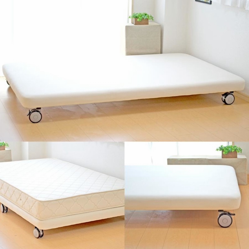 キャスター付き脚付きボトムベッド セミシングル ノーマルタイプ