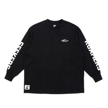 日本限定 POLER ROAMERSSEEKERS CRW 寬鬆版衛衣 / 休閒上衣 / 黑