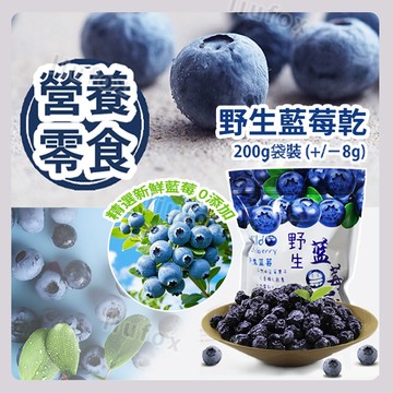 【無添加蔗糖】長白山野生藍莓乾 藍莓果乾 無糖零食 健康果乾 低糖藍莓乾 無糖藍莓果乾 天然零食 健康零嘴