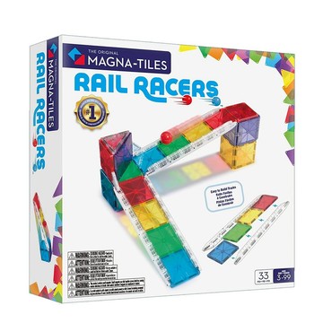 Magna-Tiles Combo磁力積木-滾滾樂33片(ABS塑膠/多色/30.5x6.5x30.5cm)