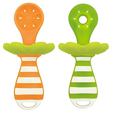 EDISON mama 寶寶的第一個餐具組  1組  Orange  Green