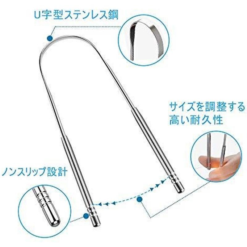 3本セットタンスクレーパー専用ケース付き 掃除機 舌みがき 舌ブラシ 舌磨き 舌クリーナー 舌専用 ブラシ 口内ケア 携帯用 舌苔清掃 ポイント消化  #br17 | LINEブランドカタログ