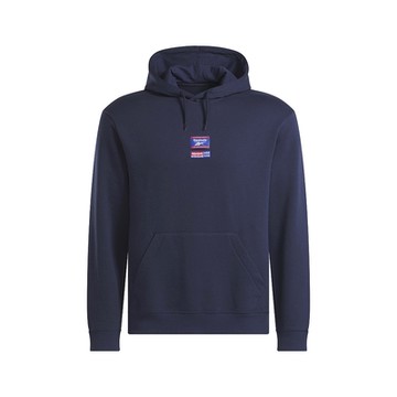 Reebok Ri Badge Hoodie 男款 深藍色 連帽 上衣 帽t 溫暖 長袖 100205448