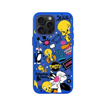 iPhone 15 Pro Max Clear 激光藍 - 樂一通 Looney Tunes - 搗蛋系列-崔弟