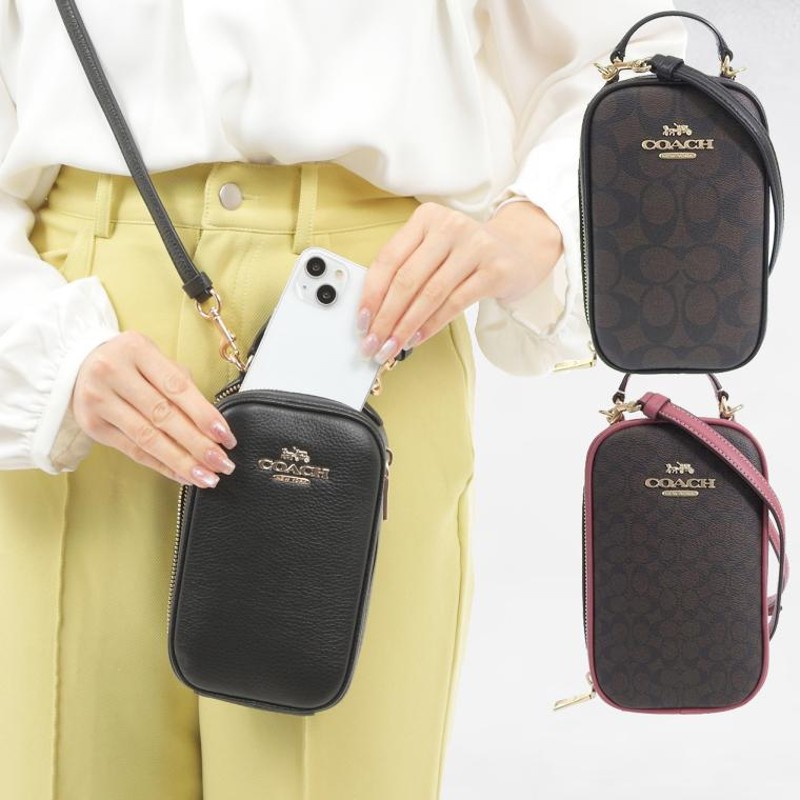 新品☆人気 COACH コーチ スマホショルダー スマホポーチ ショルダー