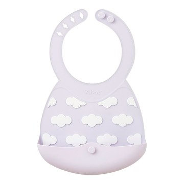 VIIDA Joy 便攜式矽膠圍兜  糖果紫  1個  1個