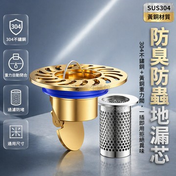 桃園出貨✨ 304不鏽鋼深水封地漏芯 廚房衛生間通用防臭防蟲排水管封口蓋