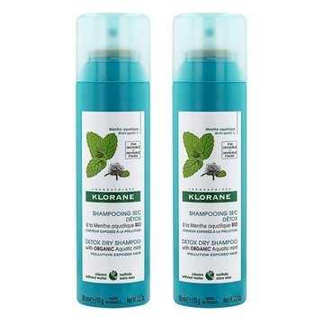 KLORANE 蔻蘿蘭 涼感淨化乾洗髮噴霧 150ml  2瓶