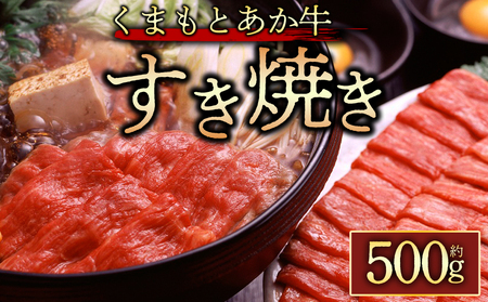 くまもとあか牛 すき焼き用約500g 阿蘇牧場 熊本県 阿蘇市