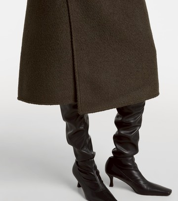 Proenza Schouler Bodhi wool-blend bouclé twill wrap skirt