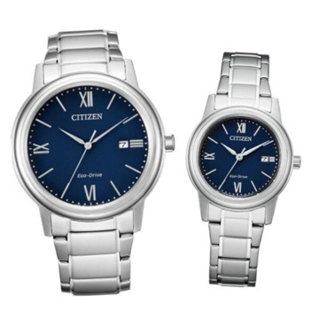 CITIZEN星辰錶 AW1670-82L+FE1220-89L PAIR系列 簡約時尚光動能對錶/藍面 41.5mm+30mm｜樂天全館特惠中★指定刷卡回饋10%
