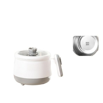 304不銹鋼電煮鍋小型迷你火鍋學生宿舍泡面鍋家用多功能小電鍋2人【宜家良品百貨】