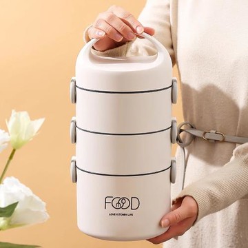 德國不銹鋼多層保溫飯盒大容量超大雙人量三層日式飯桶便攜四層