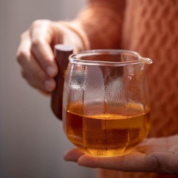 梵靈加厚玻璃公道杯耐熱防燙茶海功夫茶具居家手工茶水分離器輕奢