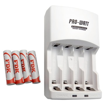 PRO-WATT 華志 日本低自放鎳氫電池充電組  1組