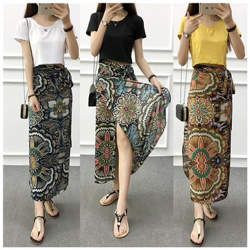 傣族裙子女西雙版納度假裙日常筒裙生活裝娘惹裙服飾女裝泰國服裝