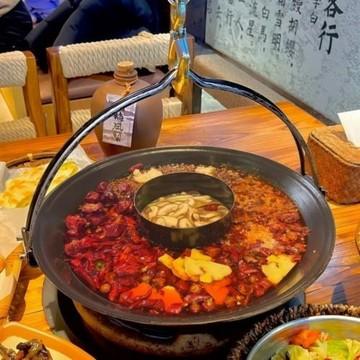 雙提手子母吊鍋商用免治鑄鐵火鍋鴛鴦鍋重慶火鍋店老鐵鍋鍋具