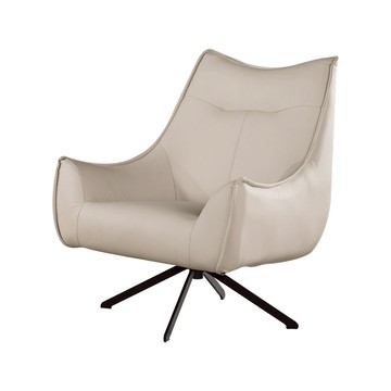 【Hampton 漢汀堡】品達休閒椅-米色(休閒椅/單人椅/沙發椅/單人沙發椅)