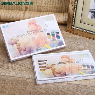 雄獅 SIMBALION WCK-18 隨身透明水彩繪具(組)18色 隨身透明水彩18色組【APP滿額下單10%點數(單一帳號最高5000點)】1/31止