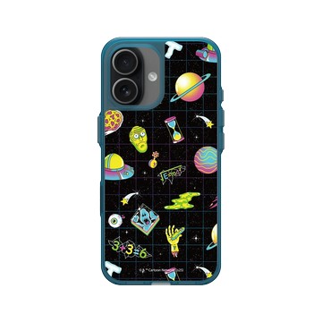 iPhone 17 Clear (相機按鈕) 夜幕藍 - 瑞克和莫蒂 Rick and Morty - 太空圖鑑