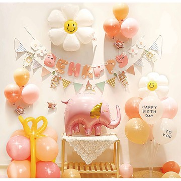 生日佈置【ＩＮＳ】大象佈置 氣球佈置 佈置生日 生日氣球 生日派對 派對 生日氣球 週歲佈置 生日佈置 收涎佈置 收涎