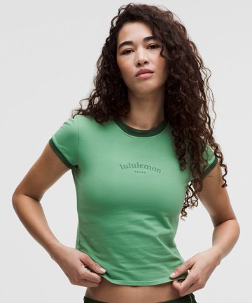 Organic Cotton Ringer Baby Tee Tennis Deuce Size XXXS