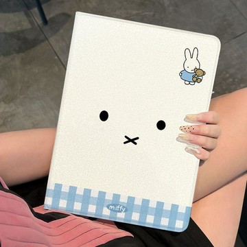 格子米菲書本式適用iPad保護套ipad9/10/11平板殼全包air7/6 13