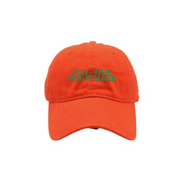 麒麟超市 l 全職遛狗 刺繡棒球帽 橘