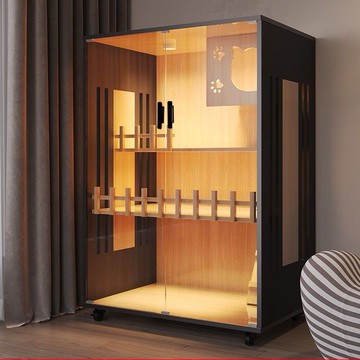 貓別墅實木超大空間豪華貓籠子貓舍貓屋家用室內貓咪房子貓窩貓櫃