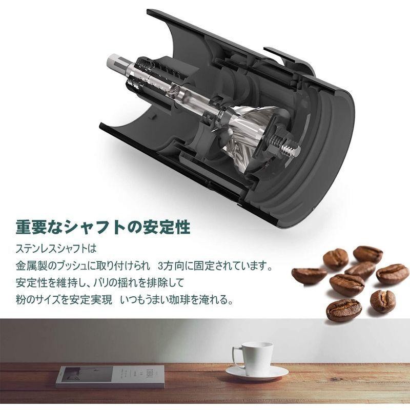 VKCHEF コーヒーミル 手挽き 手動式 携帯 コーヒーグラインダー