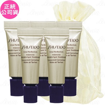 SHISEIDO 資生堂 激抗痕 亮采緊緻抗皺精華乳精巧版(2ml)*5旅行袋組(公司貨)