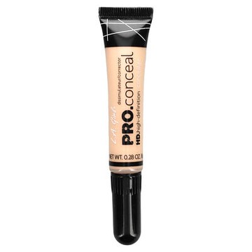 L.A. Girl, Pro Conceal HD 遮瑕膏，GC969 瓷白色，0.28 盎司（8 克）