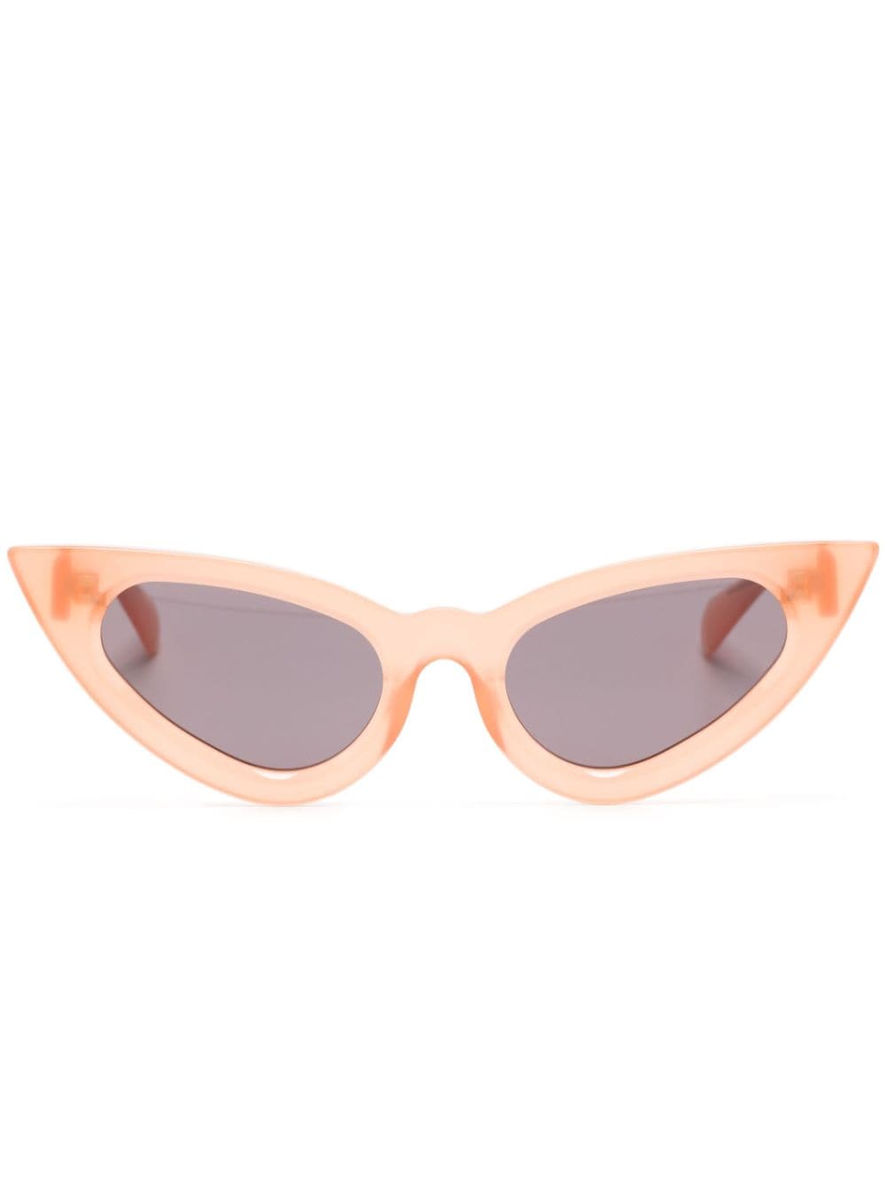 Kuboraum - cat-eye frame tinted-lenses sunglasses - unisex - Plastic - One Size - Orange