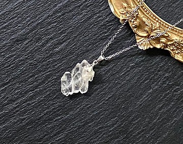 療癒治療水晶-天然小精品縫合水晶925純銀鈦鋼項鍊 平衡
