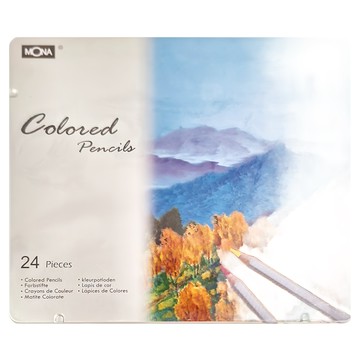 MONA 蒙納 油性色鉛筆 24色  1盒