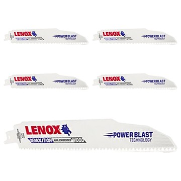 LENOX 狼牌 軍刀鋸片 DEMOLITION 雙金屬鋸條 POWER BLAST 噴砂技術 T20371-966R5  5個