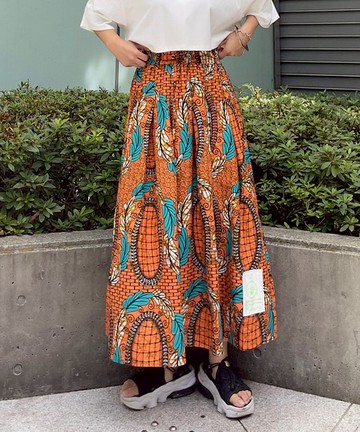 打褶傘擺長裙【MIRAGES】