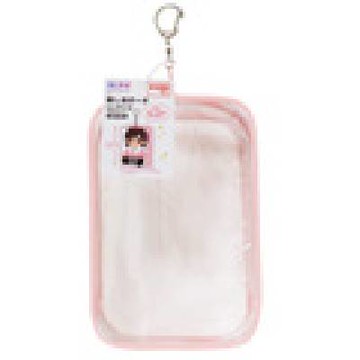 【100 Life Japan Can Do】透明展示收納包LL粉(1入)