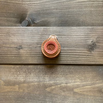 2coins 鑰匙圈 (原色 x 駝色・貓咪款)