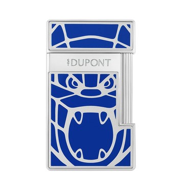 s.t.Dupont Slimmy 法國當代藝術家聯名 漆面打火機-藍 028064