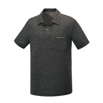 mountneer 山林 男 銀纖涼感polo上衣麻黑41p49/短t/排汗衣/圓領短袖