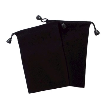 帶珠款 黑色絨布袋 8.5x12.5cm 絨布束口袋 廣告收納袋 抽繩收納袋 飾品袋 贈品禮品 A6554