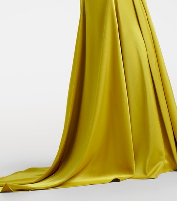 Alex Perry Draped sash satin crêpe gown