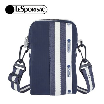 Lesportsac Mini Web Crossbody 隨身小包/ 滾邊深海藍