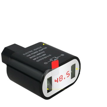 12-100V電動車手機充電器電瓶車載智能超級快充帶數顯 工廠直供【Snowbelle優選】