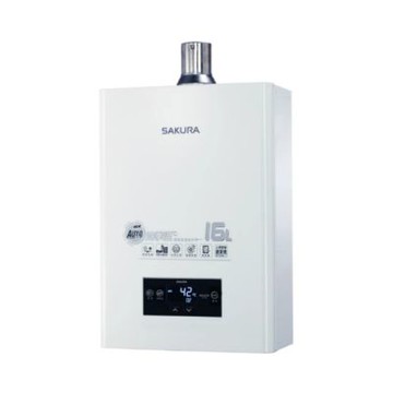 (全省安裝)櫻花16公升強制排氣DH1670H四季溫智能恆溫熱水器桶裝瓦斯DH-1670HL