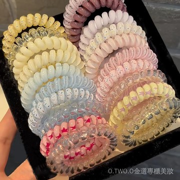 【臺灣出貨】熱銷推薦 夏季高品質紮頭髮電話綫髮圈頭繩網紅2026新款女高級感頭繩皮筋 LIS8
