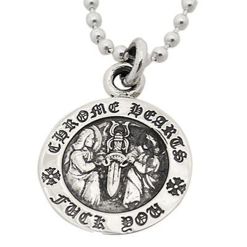 クロムハーツ Chrome Hearts ネックレス angel medal charm V1