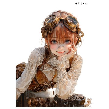 【5 月新品 5】07-124-0208 人物貼紙 蒸汽龐克風格